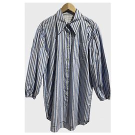Robe chemise Miu Miu bleue T.34 Bleu