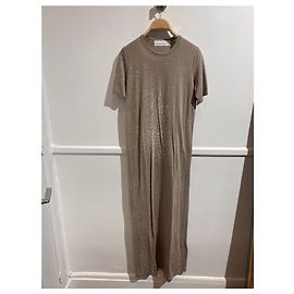 Iro Lina beige viscose dress XS Beige