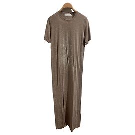 Robe Iro Lina beige en viscose XS Beige