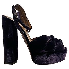 Sandali Aquazzura viola T.38,5 Porpora