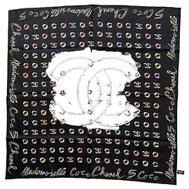 Chanel CC Coco Tuch schwarz Schwarz