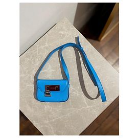 Autre Marque Mini borsa Christian Dior in pelle blu turchese Blu
