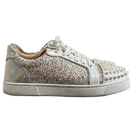 Baskets Christian Louboutin blanches T.35,5 Blanc
