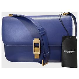 Autre Marque Borsa Saint Laurent Carré Satchel Blu