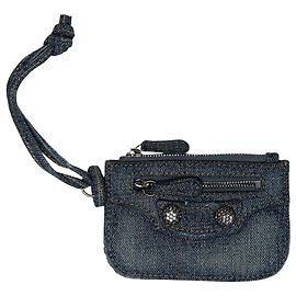 Porte-monnaie Balenciaga Cagole Blue