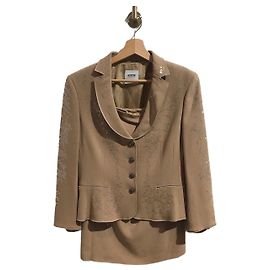 Traje Moschino beige T.40 Beige