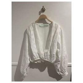 Off White Blusa Off-White branca T.40 Branco