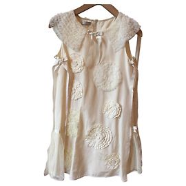 Autre Marque Vestido I Pinco Pallino T.12 ans com headband Cru