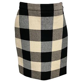 Jupe Akris Punto Black / Chalk Gingham Check Multicolore