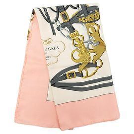 Foulard di seta Hermès Brides de Gala Bianco 90 Bianco