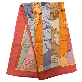 Foulard in seta Multi Hermès Le Monde Est Vaste 90 Multicolore