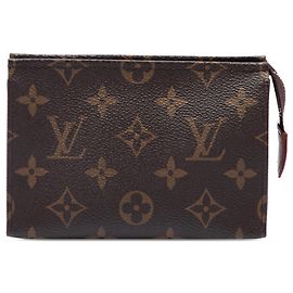 Brown Louis Vuitton Monogram Toiletry Pouch 15 Brown