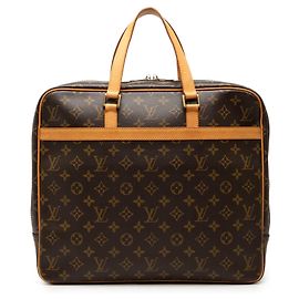 Louis Vuitton Monogram Porte Documents Pegase Business-Tasche Braun Braun