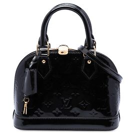 Bolso Satchel Louis Vuitton Monogram Vernis Alma BB Negro Negro