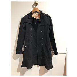 Trench Burberry noir T.12 ans Black