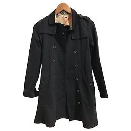 Trench Burberry noir T.12 ans Black