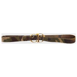 Autre Marque Ceinture Dior camouflage T.80 Kaki