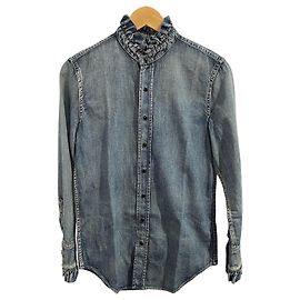 Autre Marque Camisa Saint Laurent em jeans T.S Azul