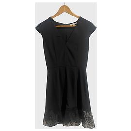 Carven Kleid schwarz T.38 Schwarz