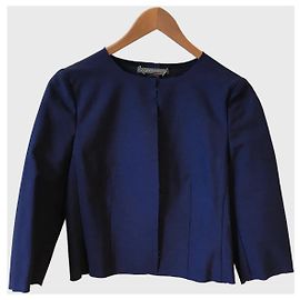 Veste Alberta Ferretti bleue T.36 Bleu