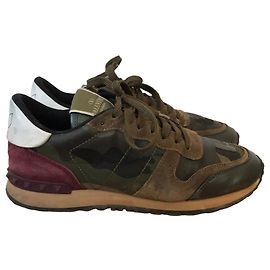 Valentino Garavani Baskets Valentino kaki T.41 Kaki