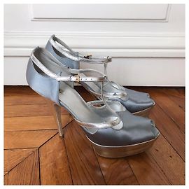 Sandales Miu Miu argents T.40,5 Blue