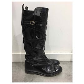 Autre Marque Botas Yves Saint Laurent negras T.36 Negro