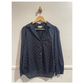 Isabel Marant Etoile Isabel Marant gepunktetes Hemd T.36 Blau
