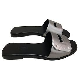 Mules Hermès View T.36 NUOVE Argento