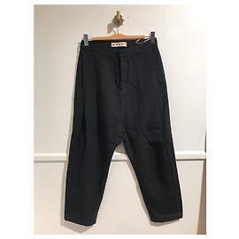 Pantalon Marni bleu marine T.34 Blue