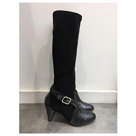 Sonia Rykiel Stiefel schwarz T.38 NEU Schwarz
