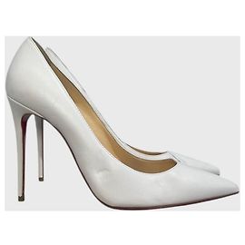 Christian Louboutin weiße Pumps Gr. 38 Weiß