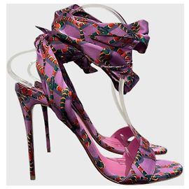Sandálias Christian Louboutin roxas T.38 Roxo
