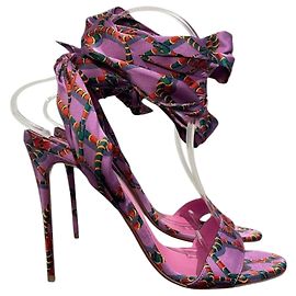 Sandales Christian Louboutin violettes T.38 Violet