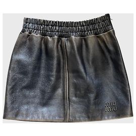 Gonna Miu Miu marrone T.36 Marrone
