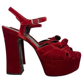 Autre Marque Sandali Saint Laurent rossi T.37 Rosso
