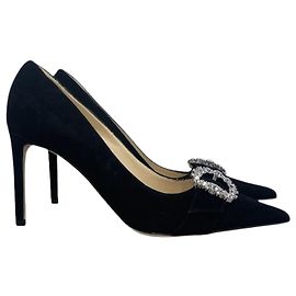 Escarpins Jimmy Choo noirs T.38,5 Noir