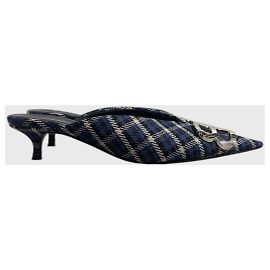 Mules Balenciaga Knife BB T.37 Bleu