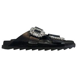 Sandalias Roger Vivier negras T.37 Negro