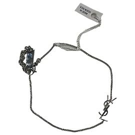 Autre Marque Bracelete Saint Laurent Cassandre Prata