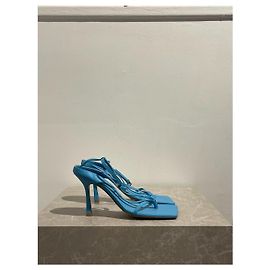 Sandali Bottega Veneta turchese T.38 Blu