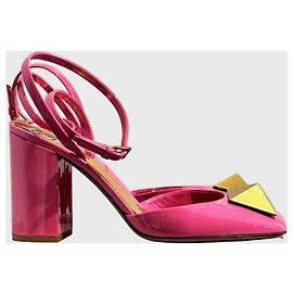 Valentino Garavani Escarpins Valentino roses T.37,5 Rose