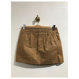 Apc Camel Cotton Skirt Size S Camel