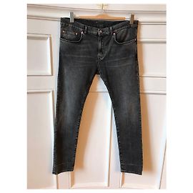 Jeans Balenciaga cinza T.34 Cinza