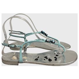 Sandalias Giuseppe Zanotti T.38,5 Azul