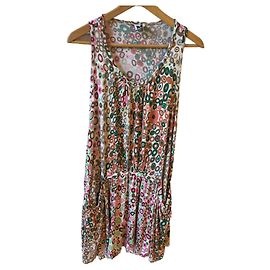 Missoni Short Printed Viscose Dress Green Green