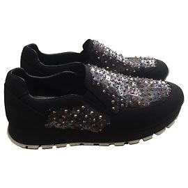 Sneakers Prada in tela nera Taglia 36.5 Nero