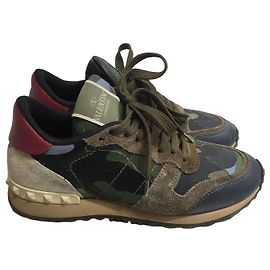 Valentino Garavani Baskets Valentino T.35,5 Kaki