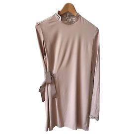 Vestido Corto Pinko Rosa de Viscosa Rosa
