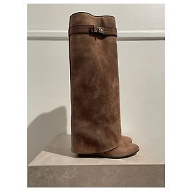 Botas Givenchy Shark castanho T.37,5 Marrom
